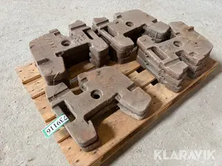 Vægtklodser Fiat 40kg - 11 styk