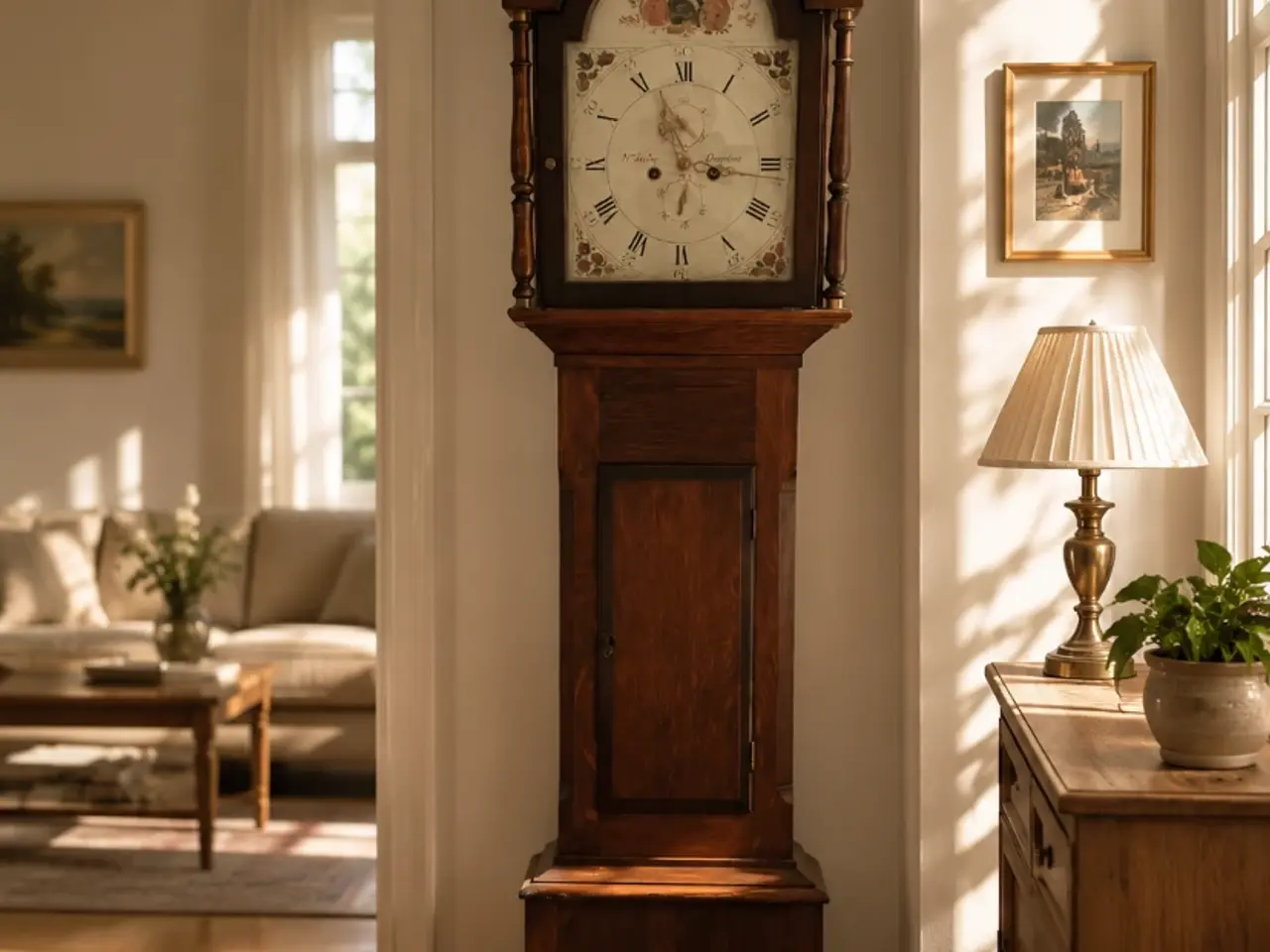 Billede 1 - Longcase-ur i fin stand.