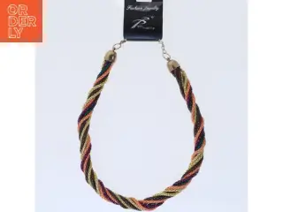 Flerfarvet halskæde (str. 48 cm)