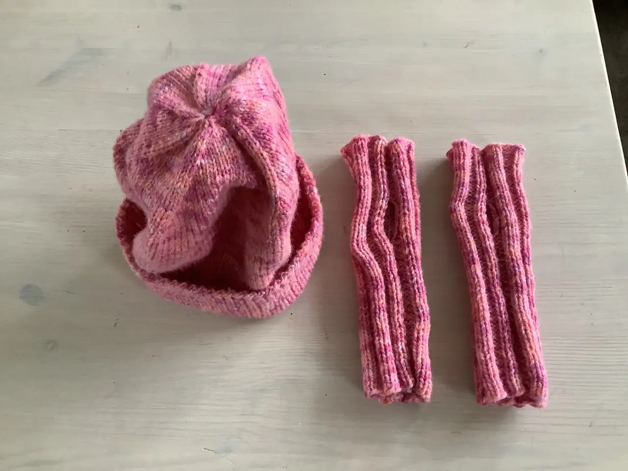 Billede 7 - Strikket pulsvarmer/handsker i One Size