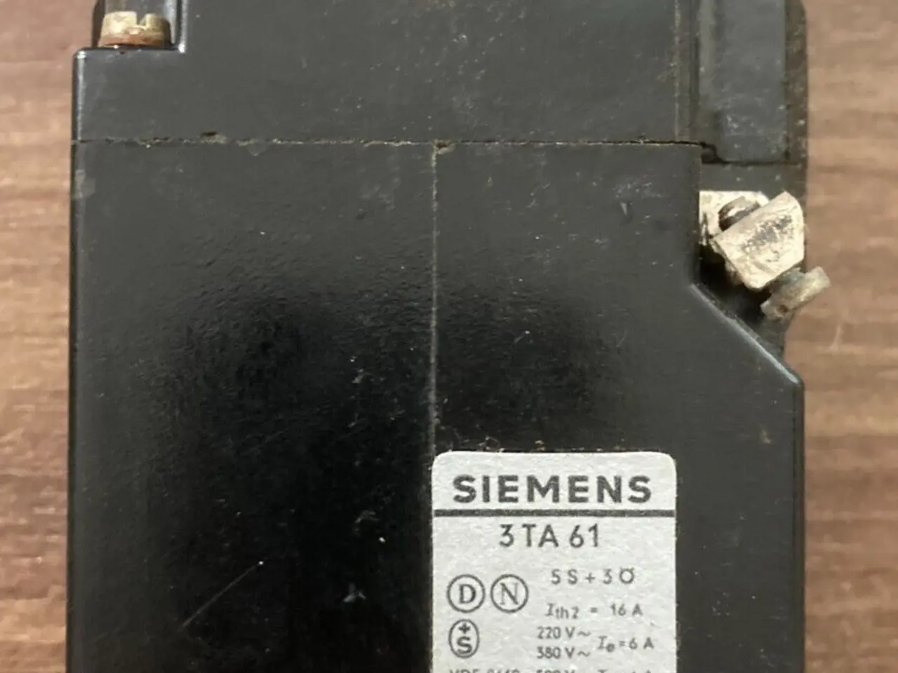 Billede 1 - Vintage Siemens 3TA61 Electrical kontaktor relæ -