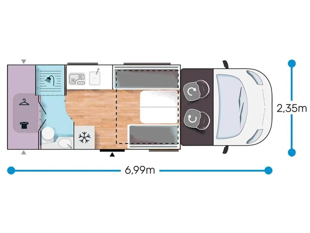 Billede 20 - 2026 - Chausson 640 RESERVERET! Chausson 640 Titanium Line. 165 HK og 8-trins automat gear