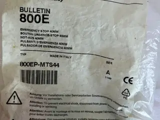 Allen-Bradley 800EP-MTS44 Bulletin 800E 40mm Stop