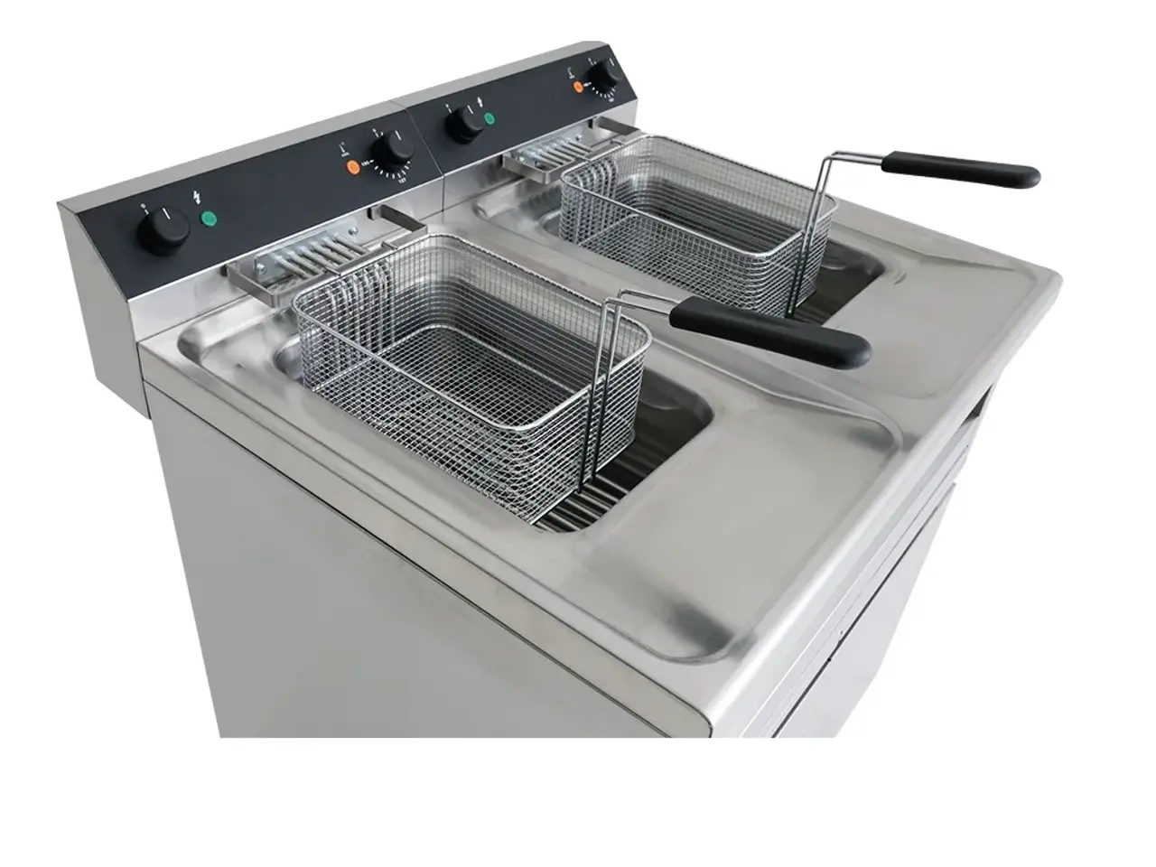 Billede 5 - Industri Dobbelt Frituregryde 2x 12 Liter – 18 kW