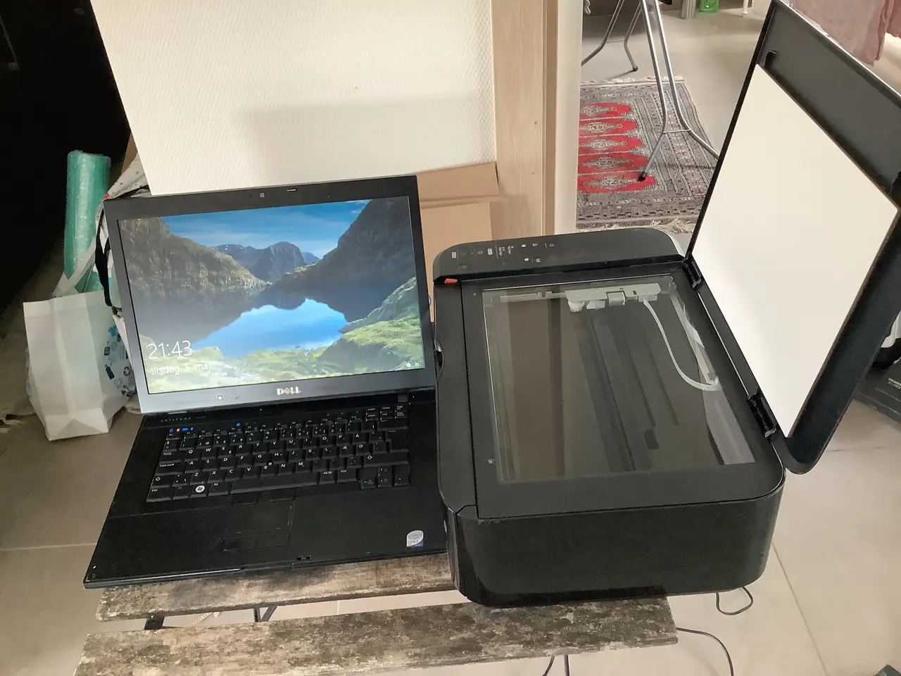 Billede 1 - Dell Latitude 6500 bærbar pc med Canon Pixma print