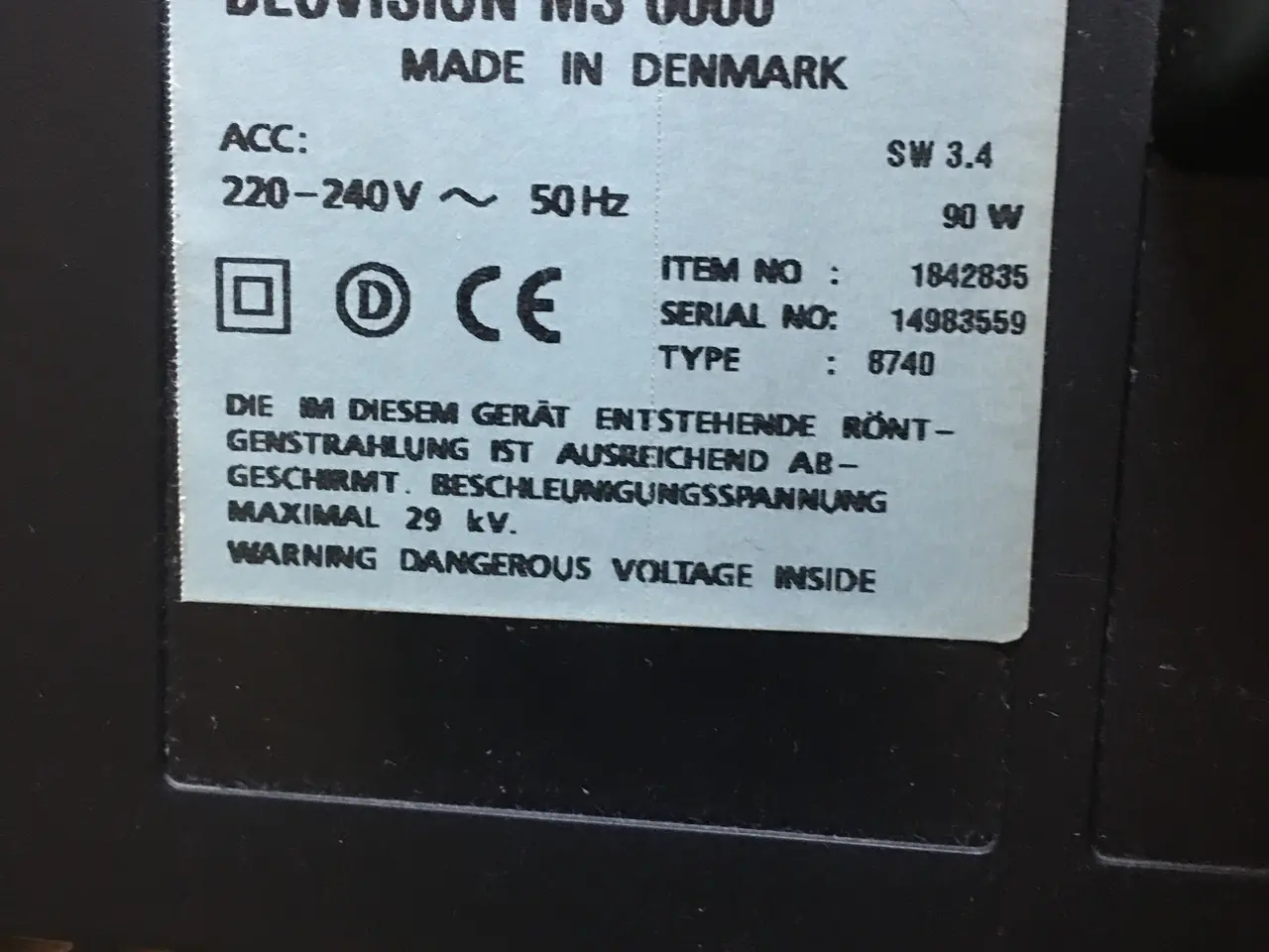 Billede 5 - B&O BeoVision MS6000 - Perfekt til Retro Gaming 