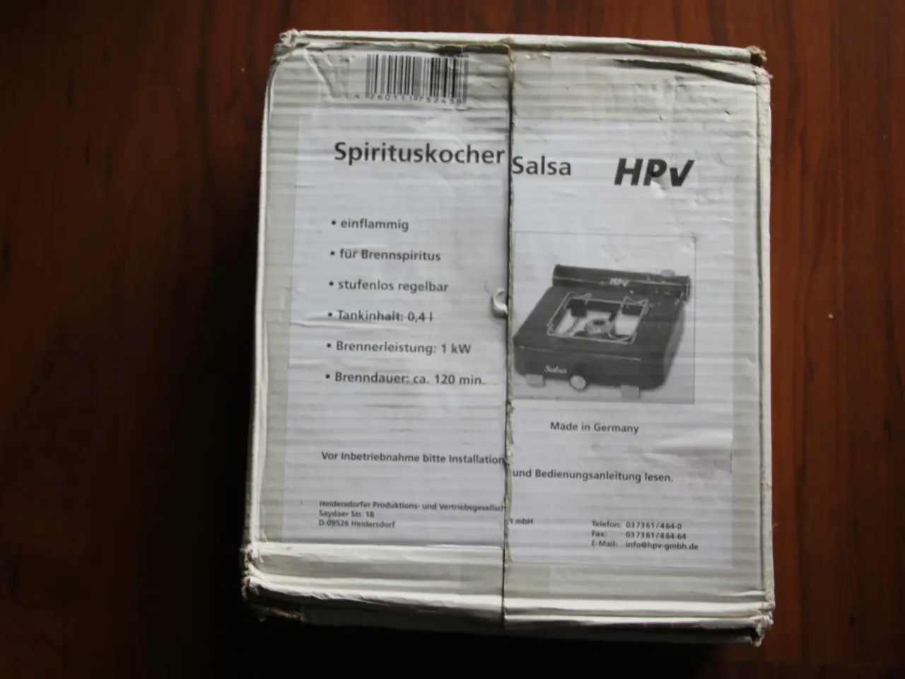 Billede 1 - HPV Salsa Spritapparat/Spiritus-brænder