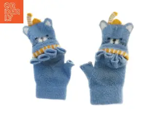 Børnehandsker med kattemotiv (str. 17 cm)