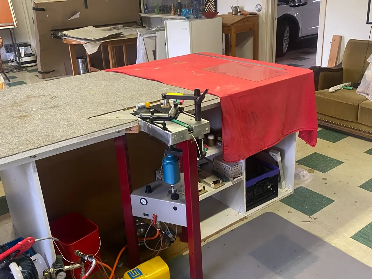 Billede 5 - Komplet maskineri til rammeri med lister