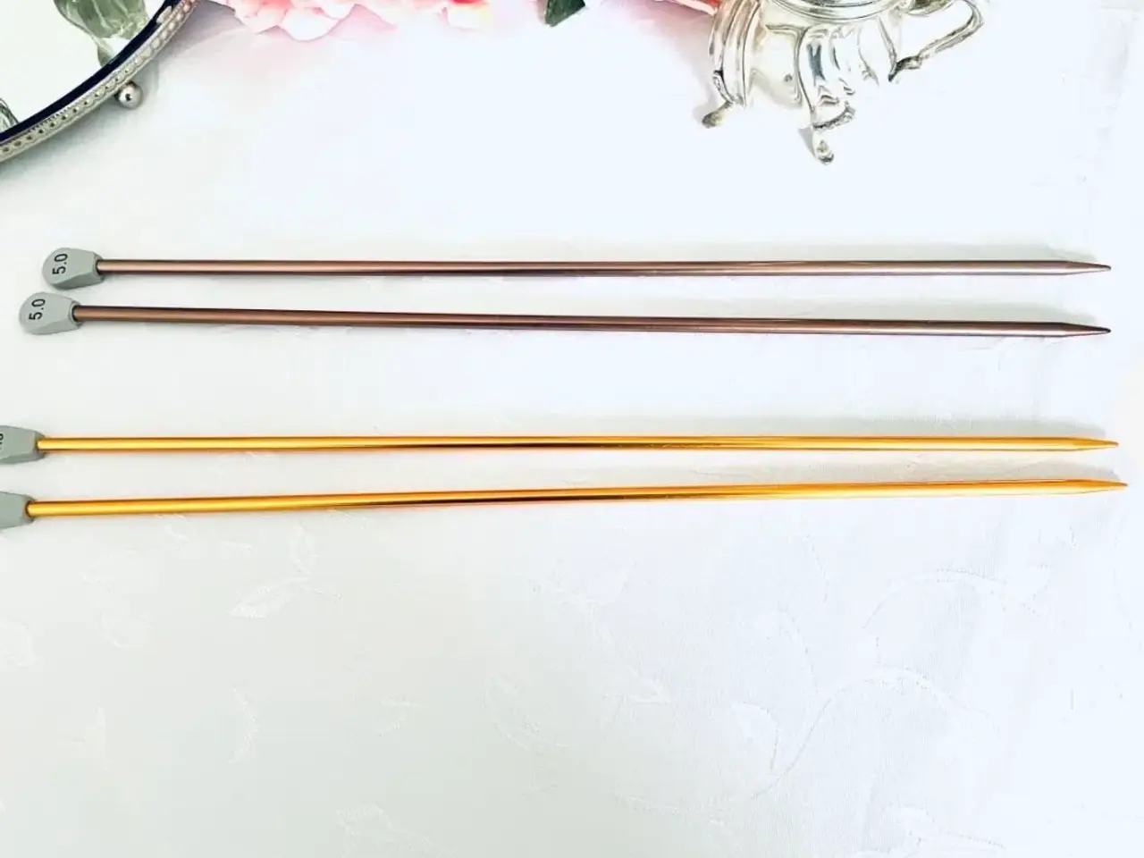Billede 1 - Strikkepinde 4,5 mm & 5,0 mm