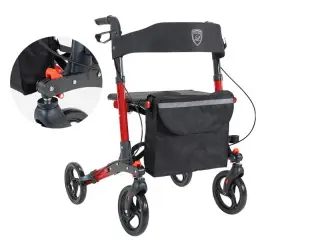 Lindebjerg Rollator HF 150 Smart klik - Metal Rød