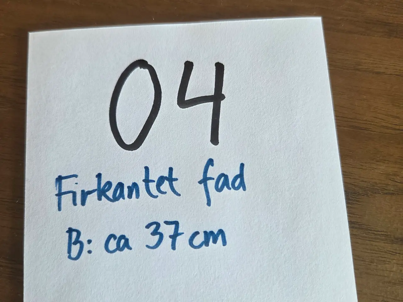 Billede 6 - Firkantet fad, ca. 37 cm.