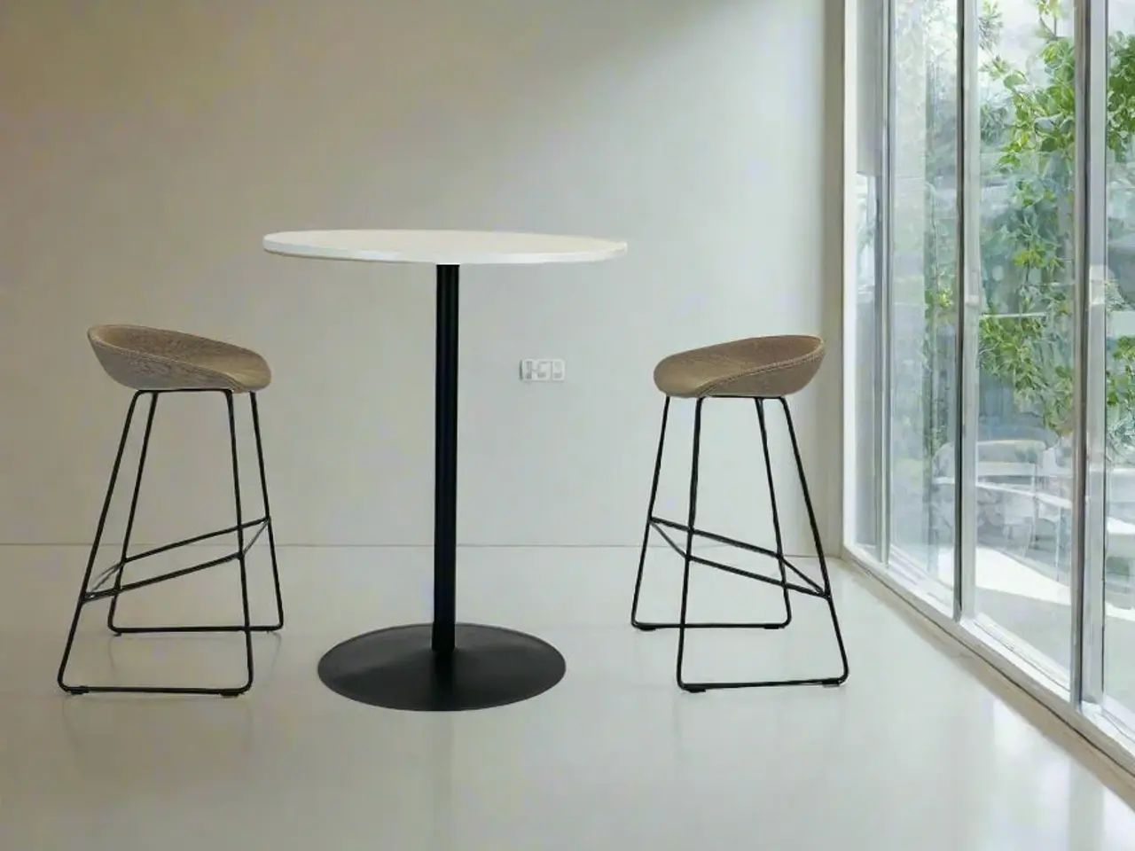 Billede 2 - EFG Sofabord – Hvid Ø90 cm