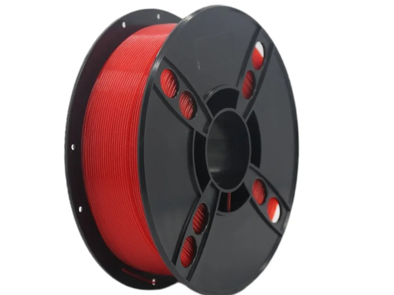 Billede 1 - SKILPRO - Transparent PLA++ Filament - Red - 1kg