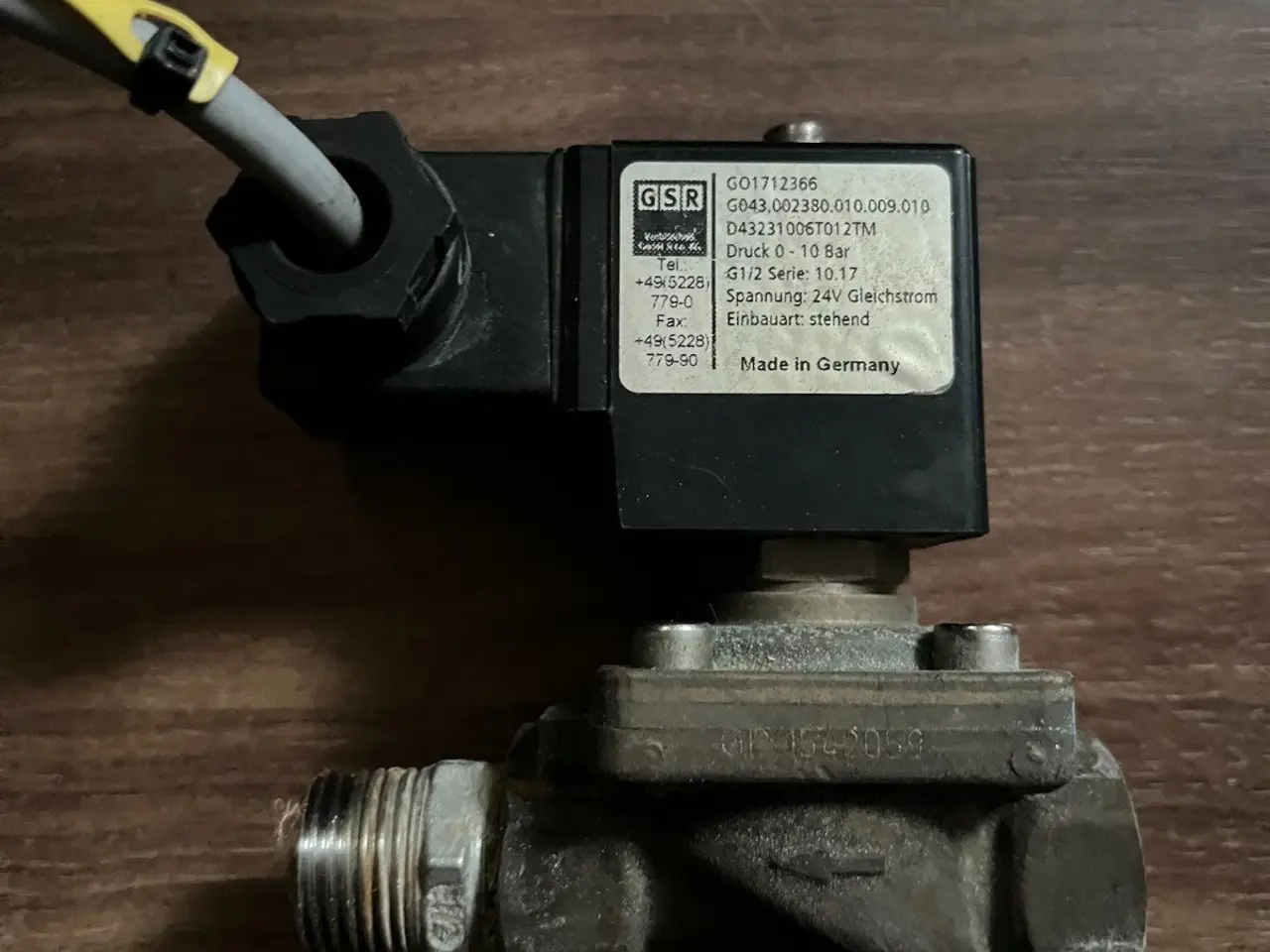 Billede 4 - GSR magnetventil 24V DC 18.5W 0–10 Bar G1/2 IP65