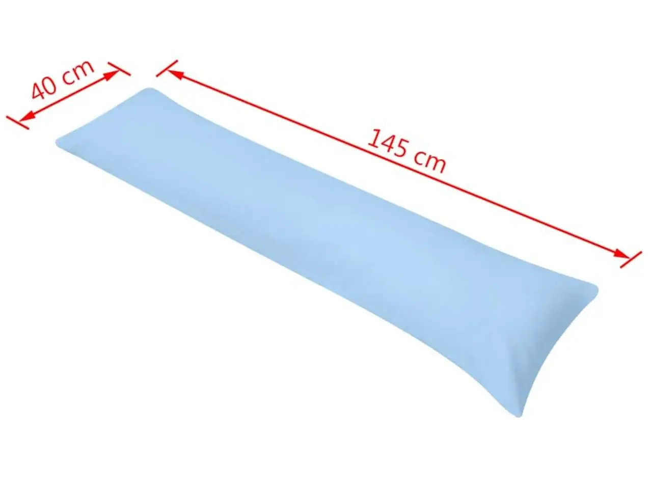 Billede 4 - Kropspude 40 × 145 cm - blå side-sleeper pude