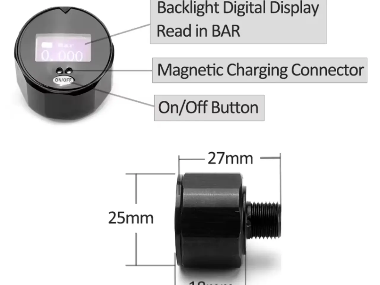 Billede 6 - Digital Manometer 0-400Bar NYT
