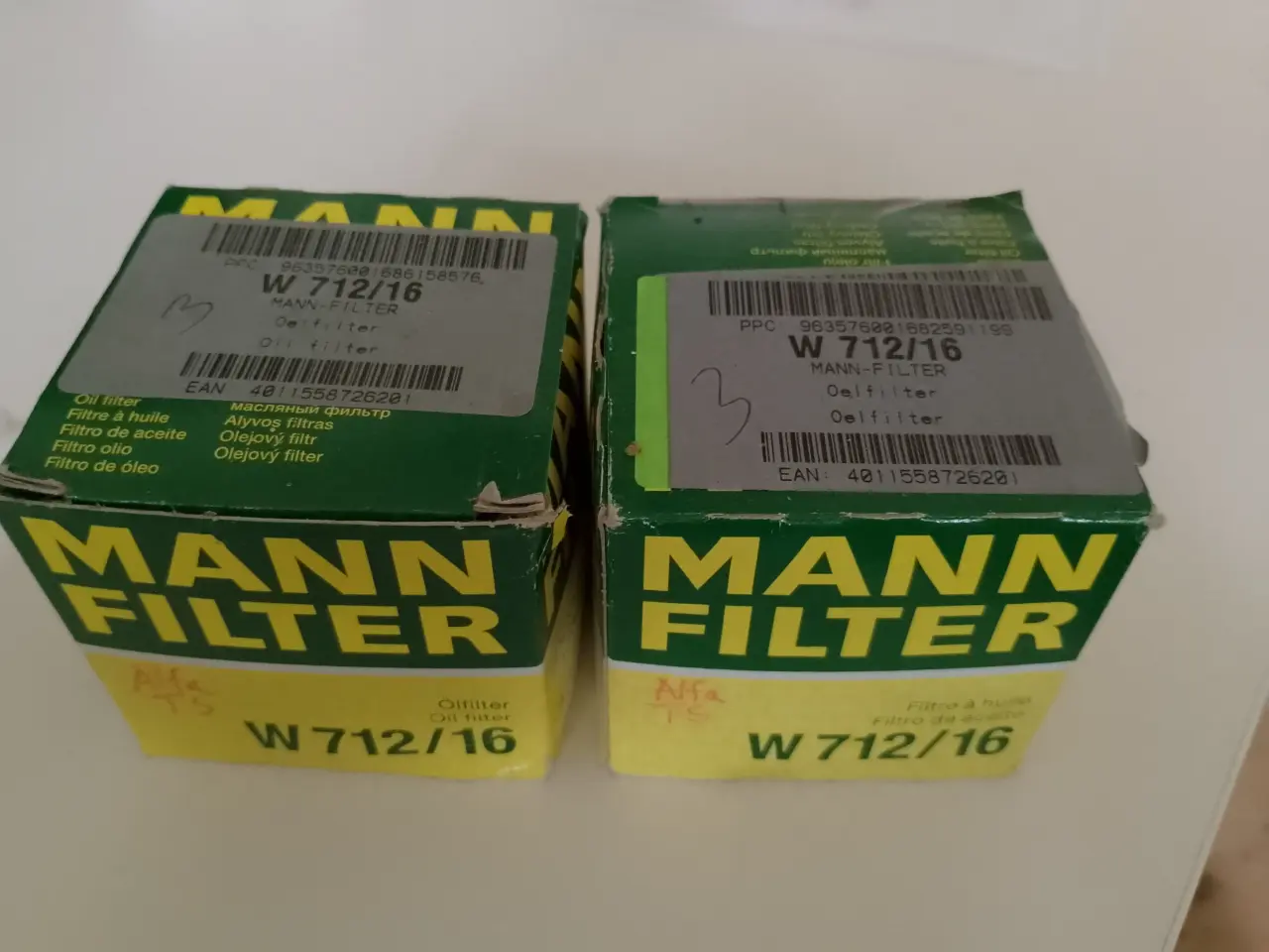 Billede 1 - Oliefiltre Mann Filter W 712/16