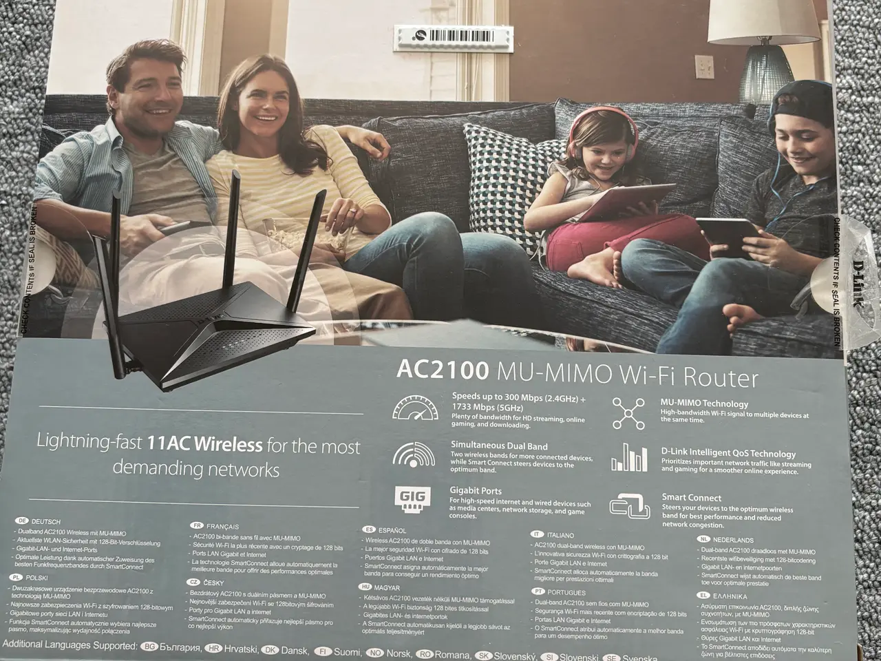 Billede 2 - WiFi Router (D-Link, AC2100)