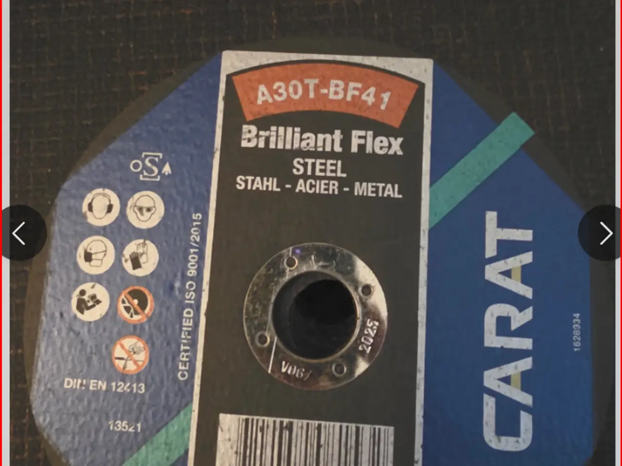 Billede 3 - Carat Brilliant Flex A30T-BF41 Stålskæreskive