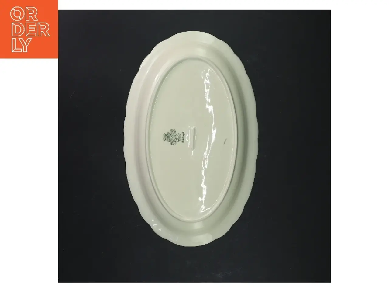 Billede 3 - Porcelænsfad med guldkant fra Edelweiß (str. 28,5x18 cm)