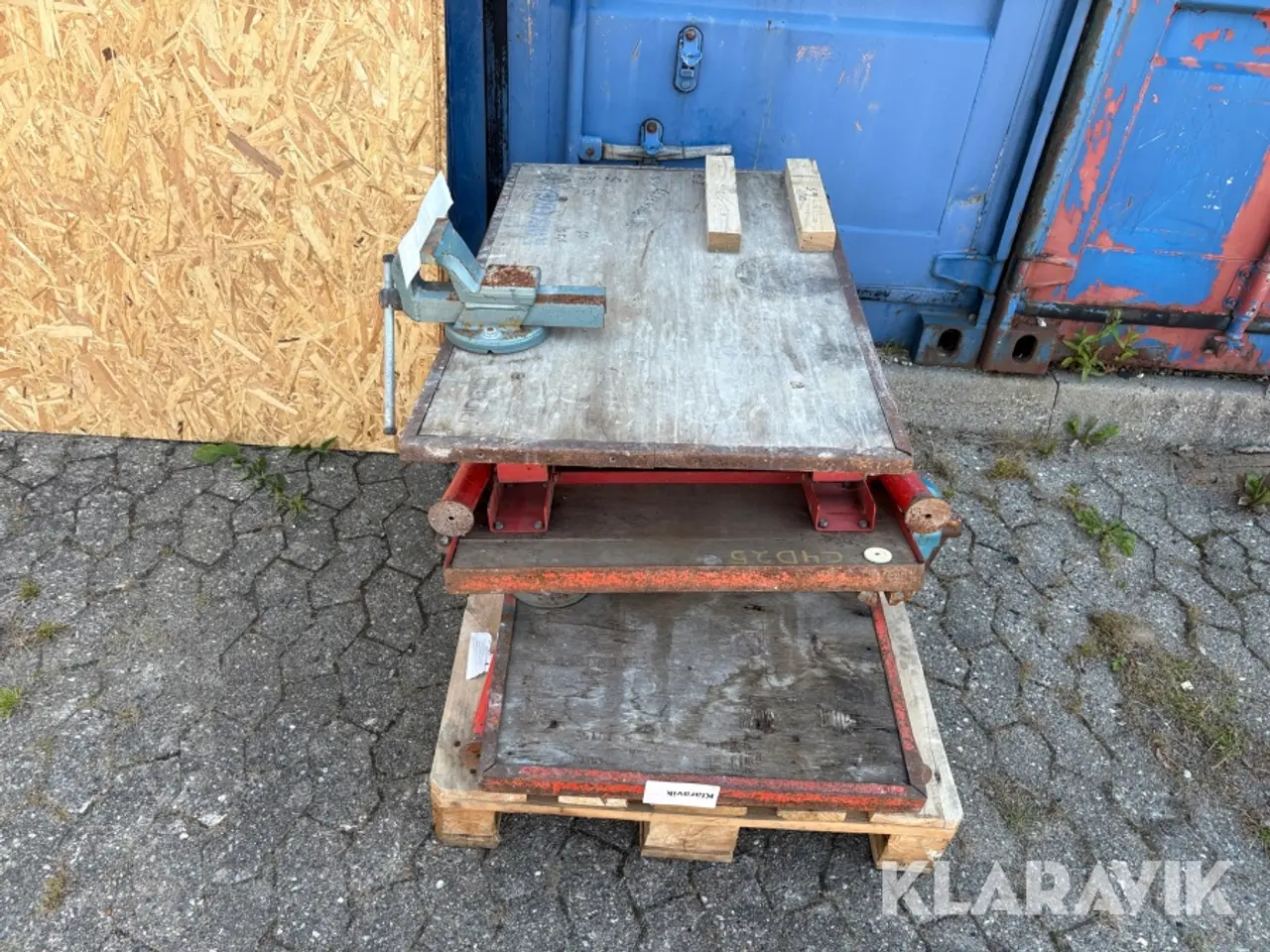 Billede 5 - Foldbar arbejdsbænk med skruestik Ridgid - 3 styk