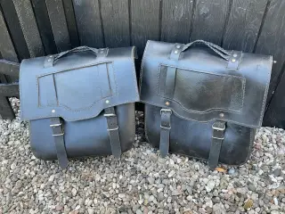 Sidetasker læder knallert / motorcykel