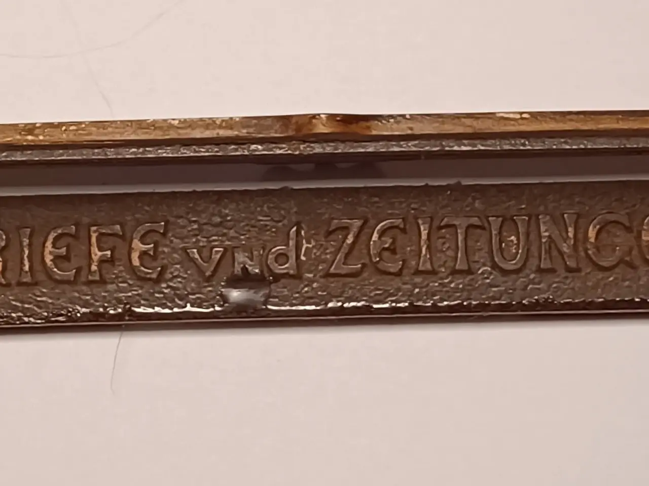 Billede 3 - Brevsprække, bronze