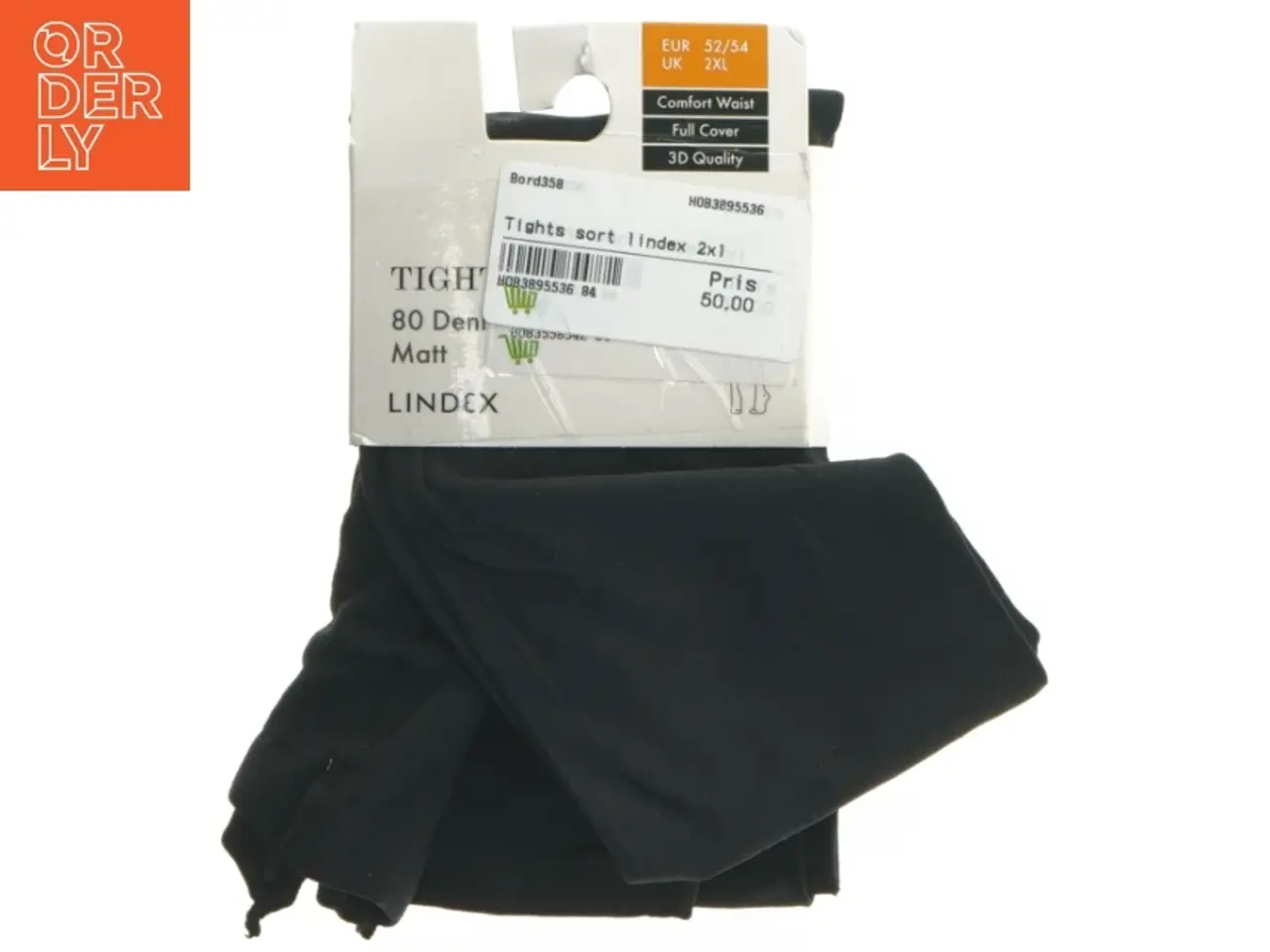 Billede 1 - Ubrugt Sort strømpebukser Lindex 2XL fra Lindex (str. 2 xl)