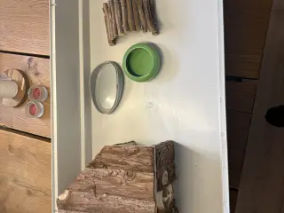Hamsterbur + tilbehør