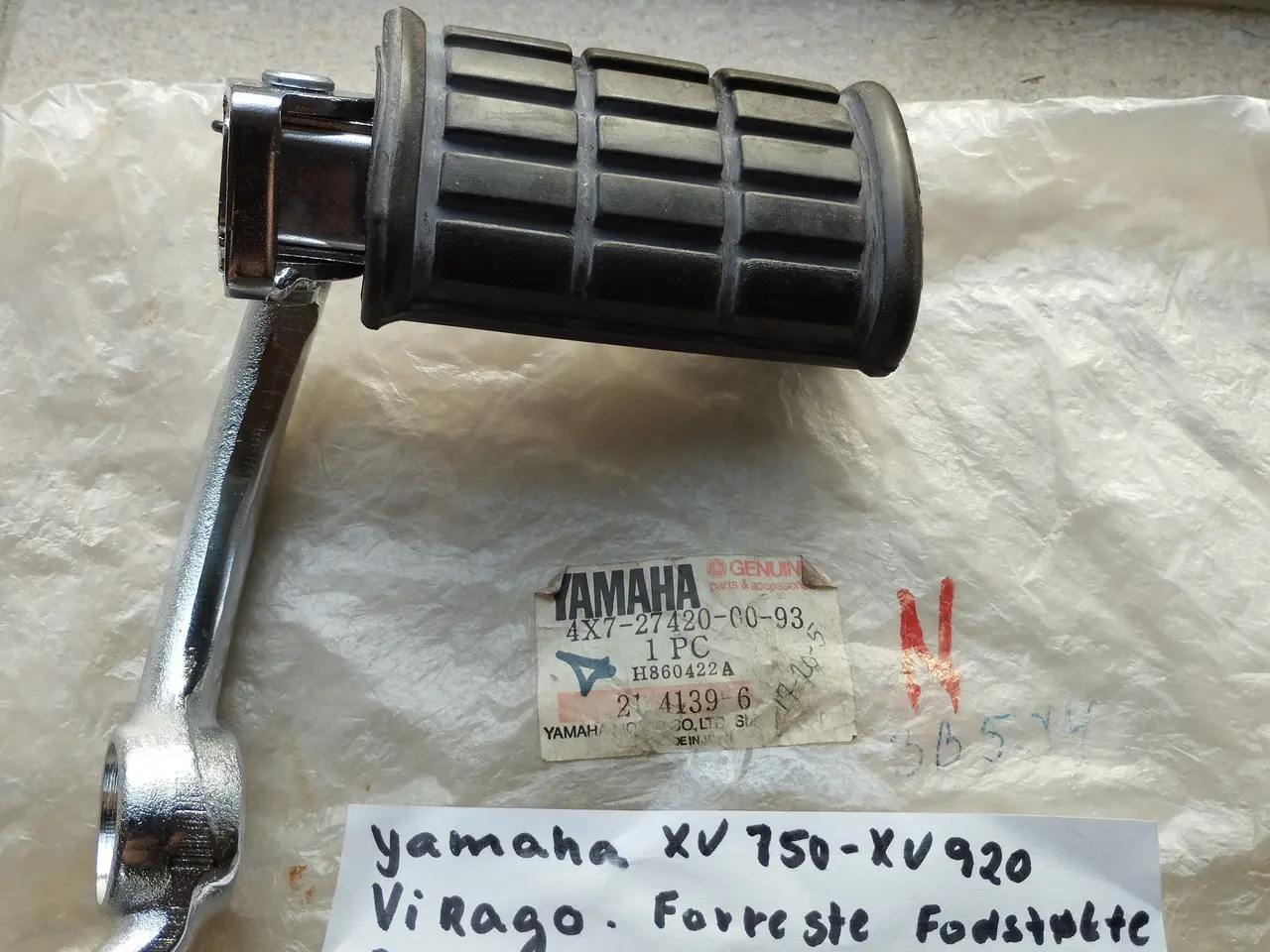 Billede 1 - Forreste fodstøtte Yamaha Virago ( %) 
