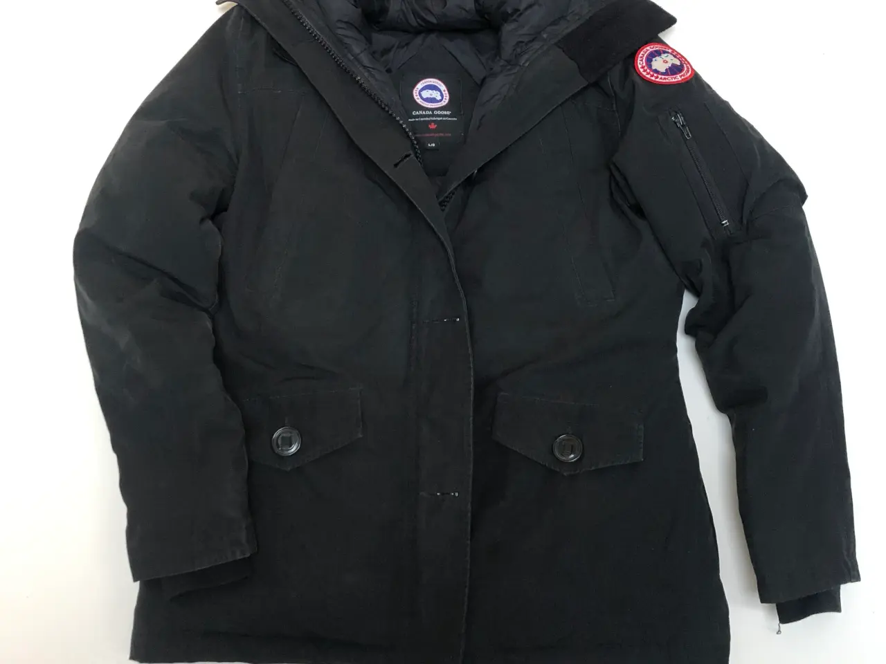 Billede 2 - Ægte Canada Goose vinterjakke med pelskant