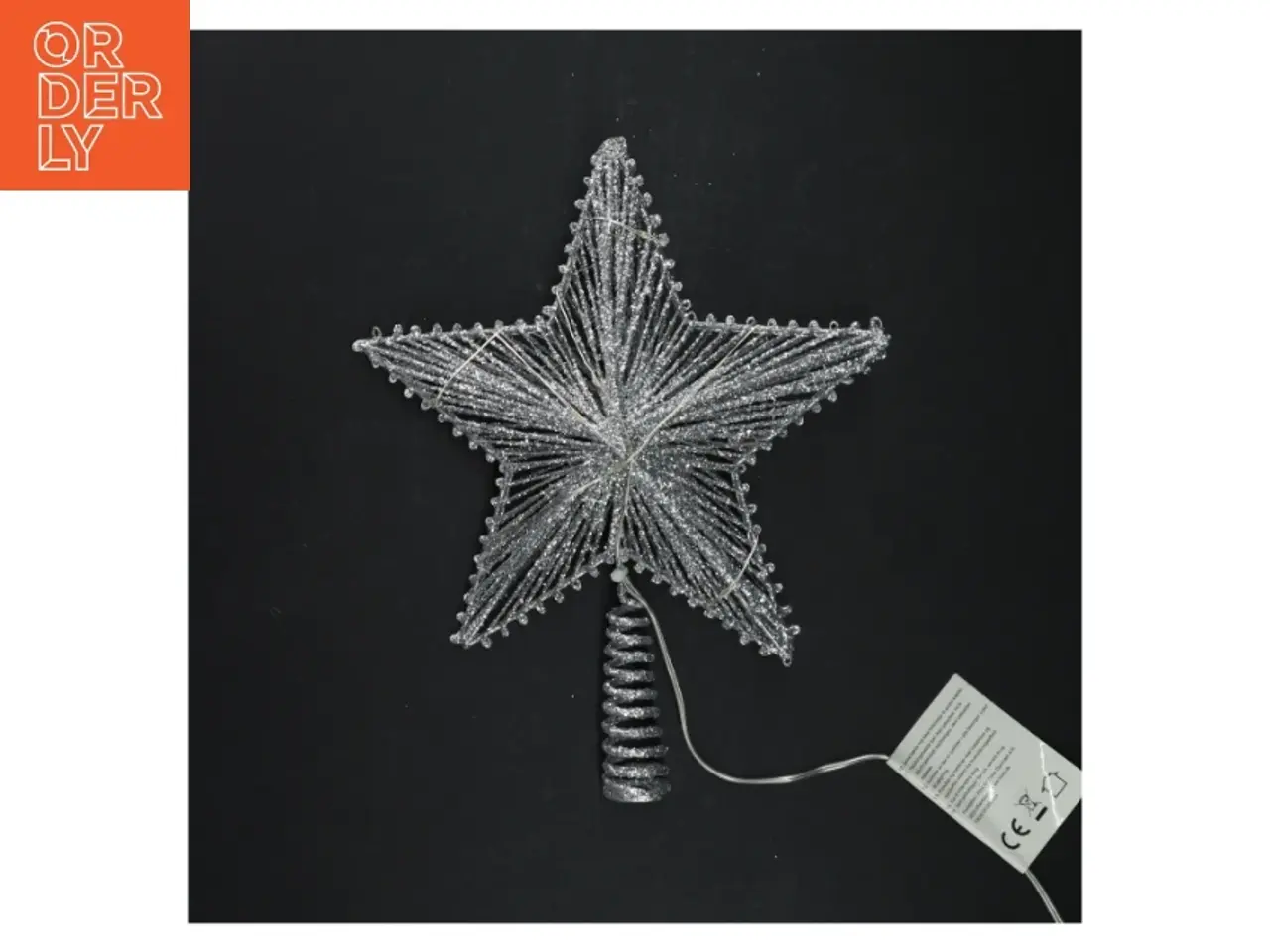Billede 1 - Dekorativ julestjerne med LED-lys (str. 16 x 20 cm)