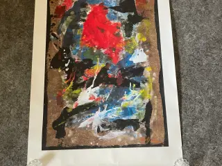 Abstrakt litografi af Robert Jacobsen