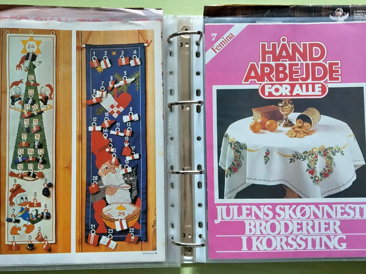 Billede 16 - 791 stk. Broderigarn - 6 broderier - hæklesæt
