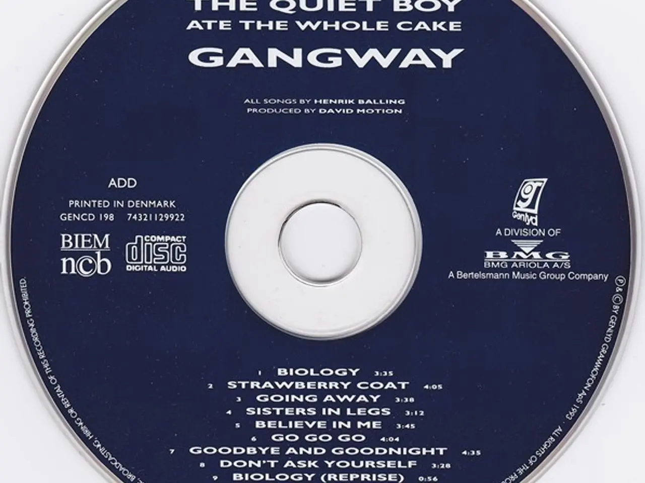 Billede 3 - Gangway – The Quiet Boy Ate The Whole Cake – CD