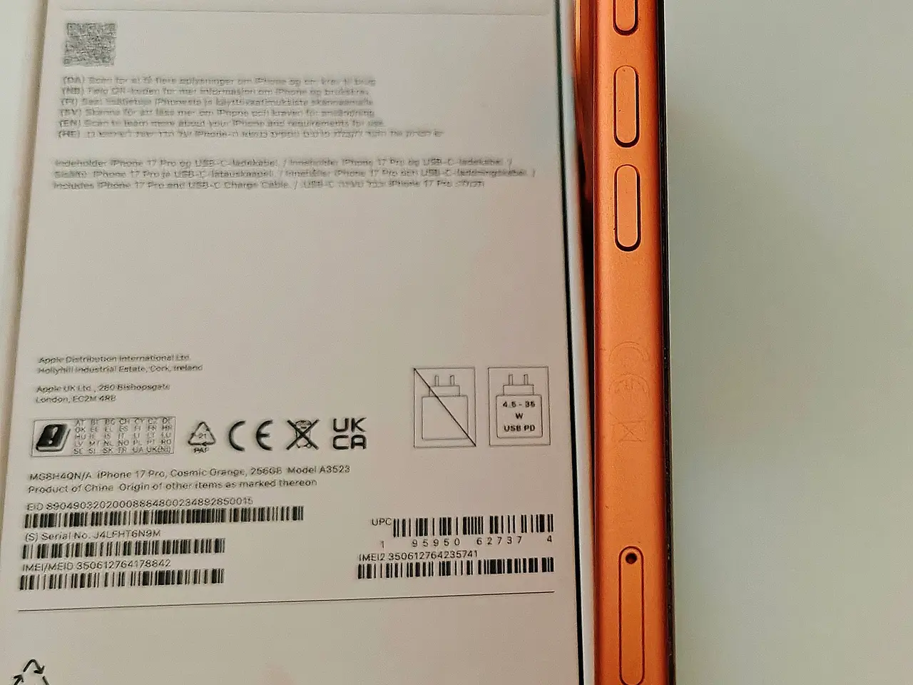 Billede 5 - iPhone 17 Pro 256 GB Space orange