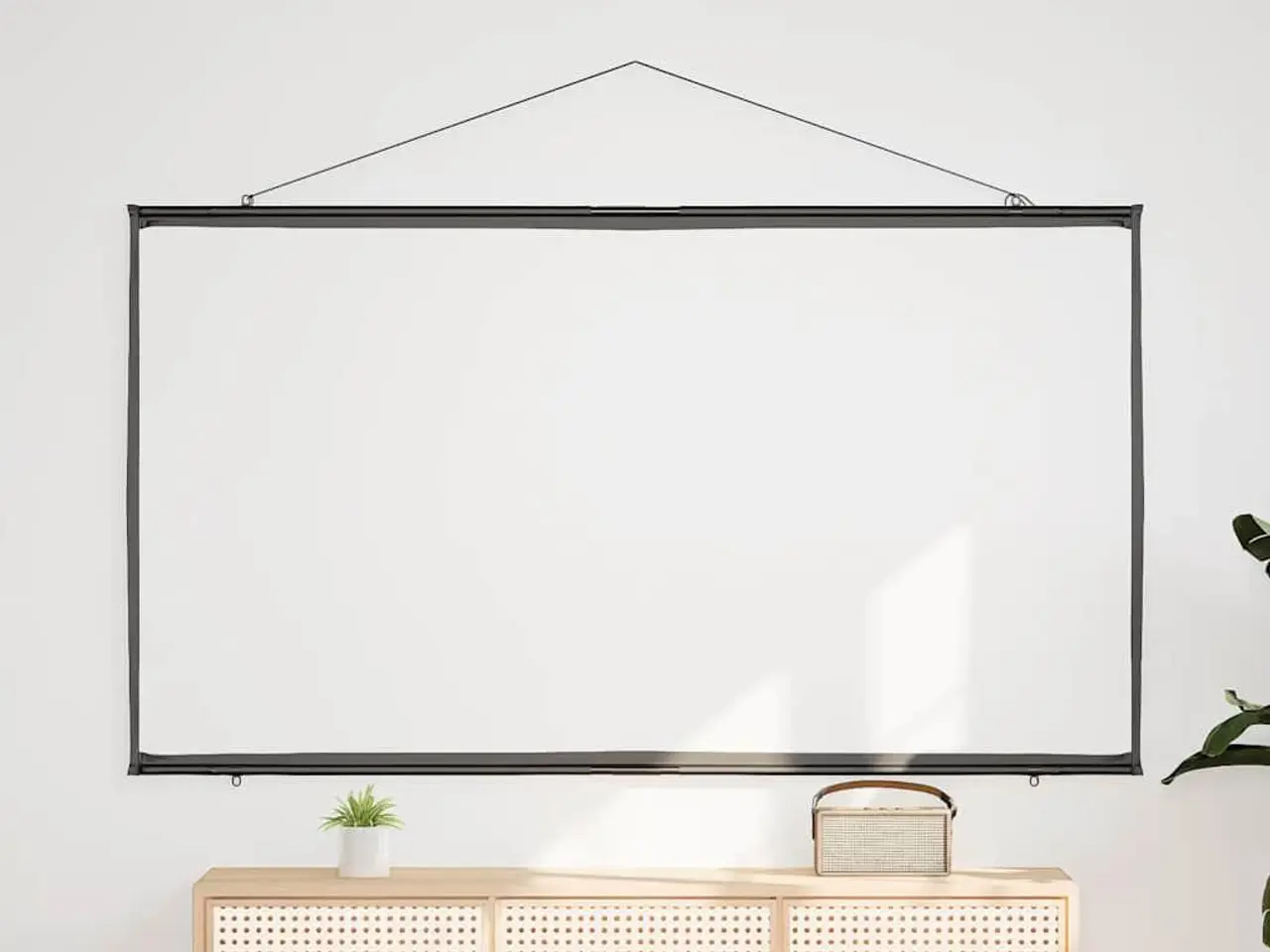 Billede 3 - Væghængt projektionslærred 100" 16:9 - mat hvid