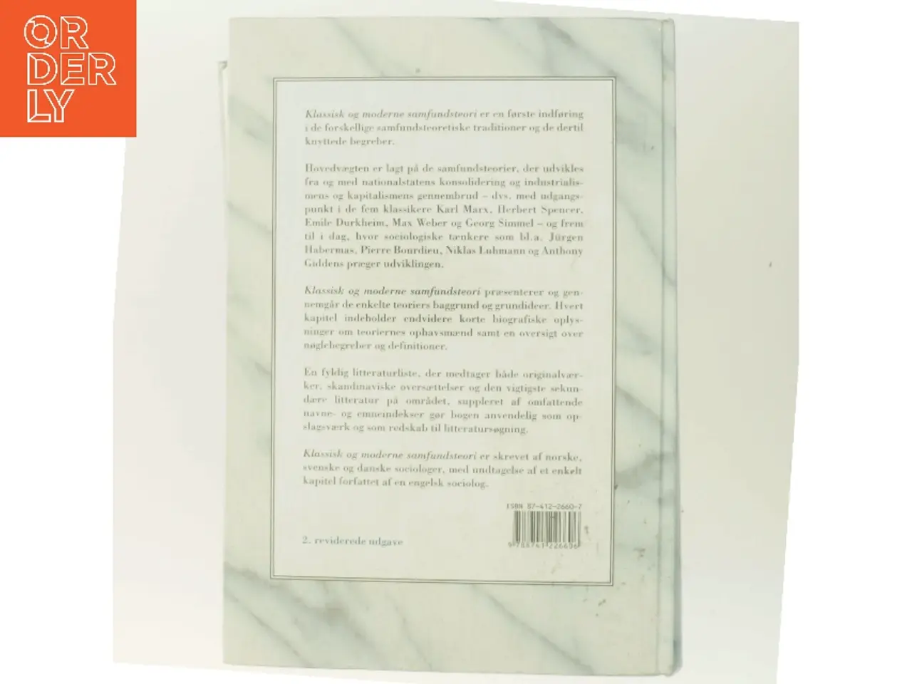 Billede 3 - Klassisk og moderne samfundsteori (Bog)