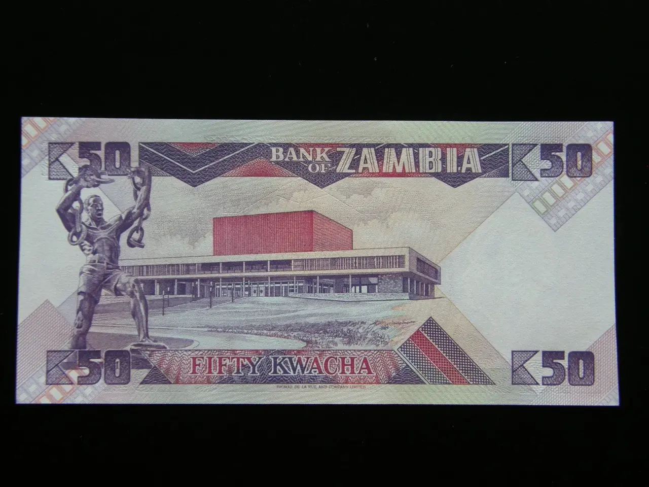 Billede 2 - Zambia 50 Kwacha (1986-88) P28 Unc.