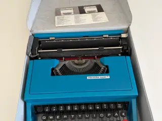 Retro-skrivemaskine i skøn blå – Mercedes Super T