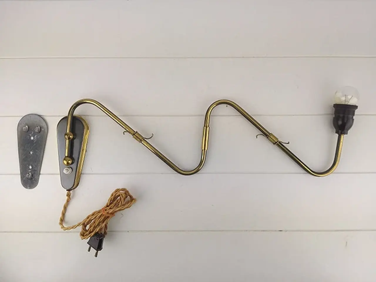Billede 3 - Vintage svingarmslamper i messing