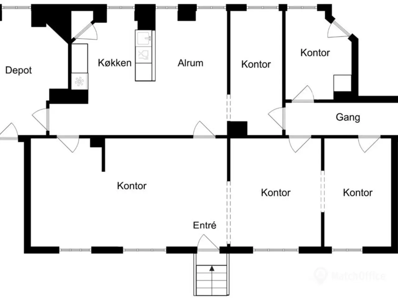 Billede 44 - Fredeligt kontor bag Vesterbros levende gader