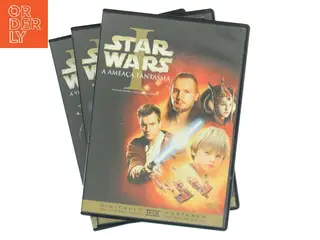 Star Wars Episódio I, II & III (A Ameaça Fantasma / Ataque dos Clones / A Vingança dos Sith) med Liam Neeson (DVD)