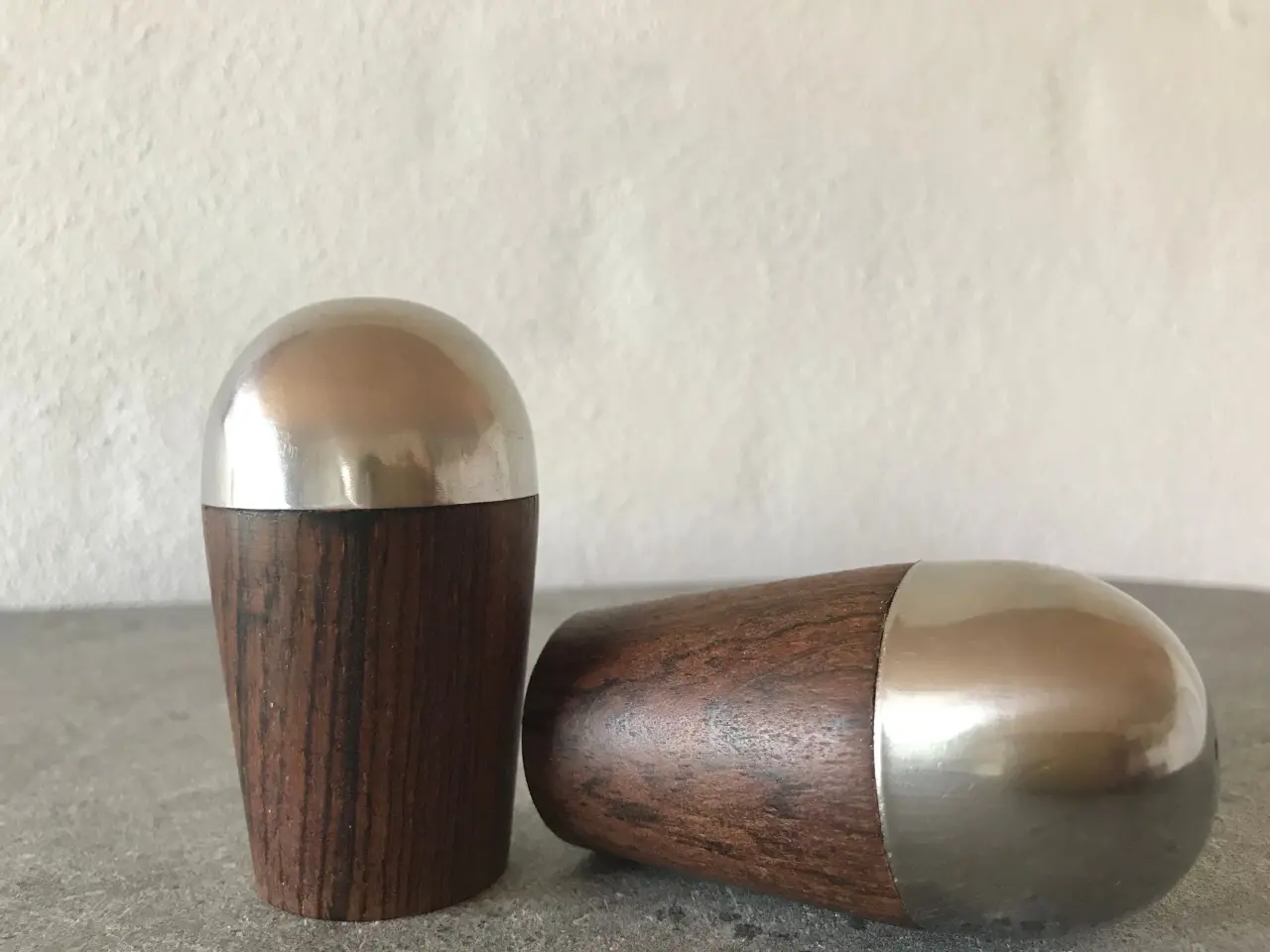 Billede 4 - Vintage salt og peber sæt i palisander