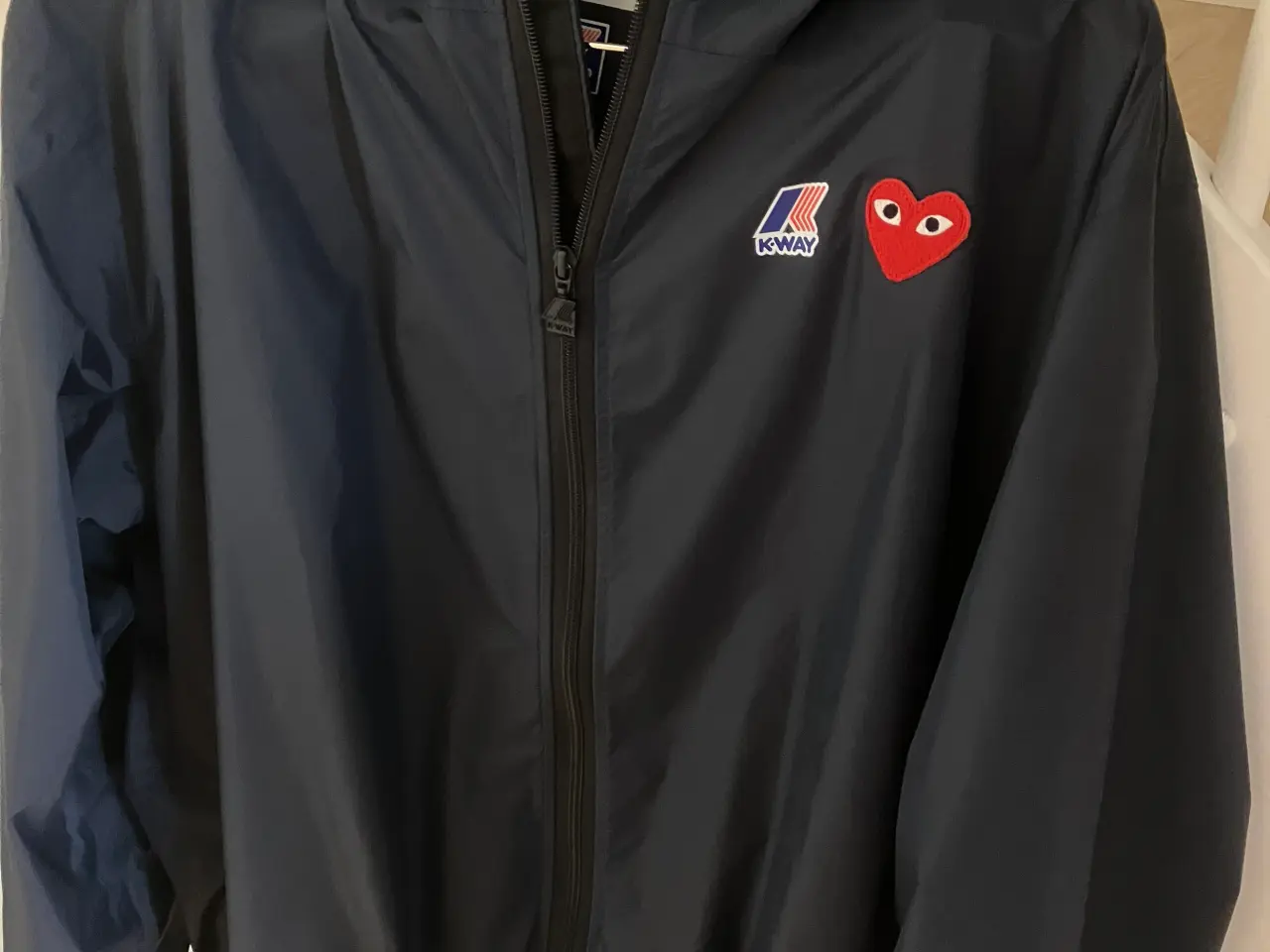 Billede 2 - K-WAY HOODIE FULL ZIP NAVY COMME DES GARÇONS PLAY