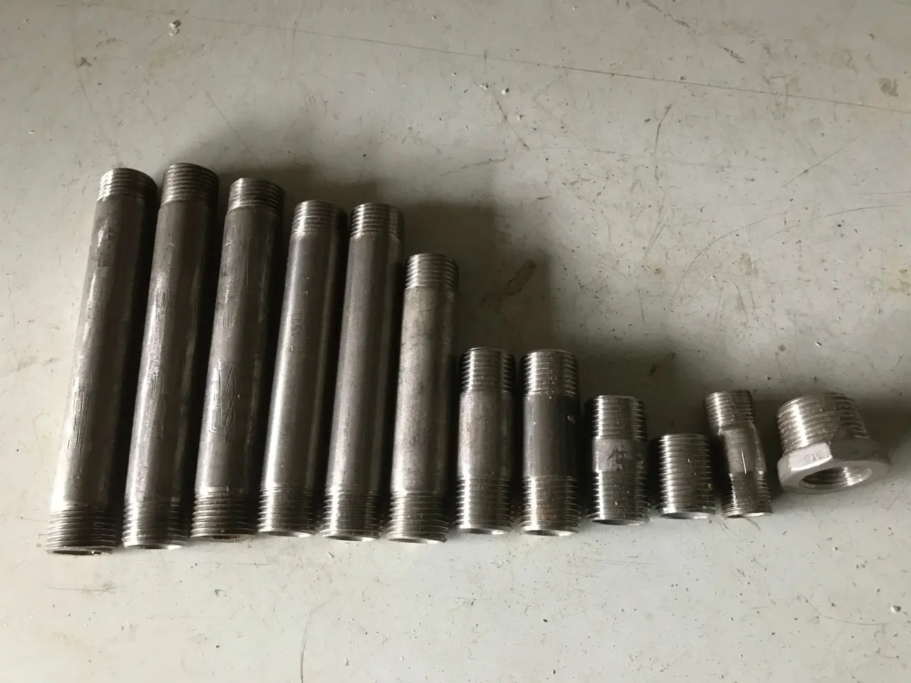 Billede 1 - 1/2" Rustfri nippelrør