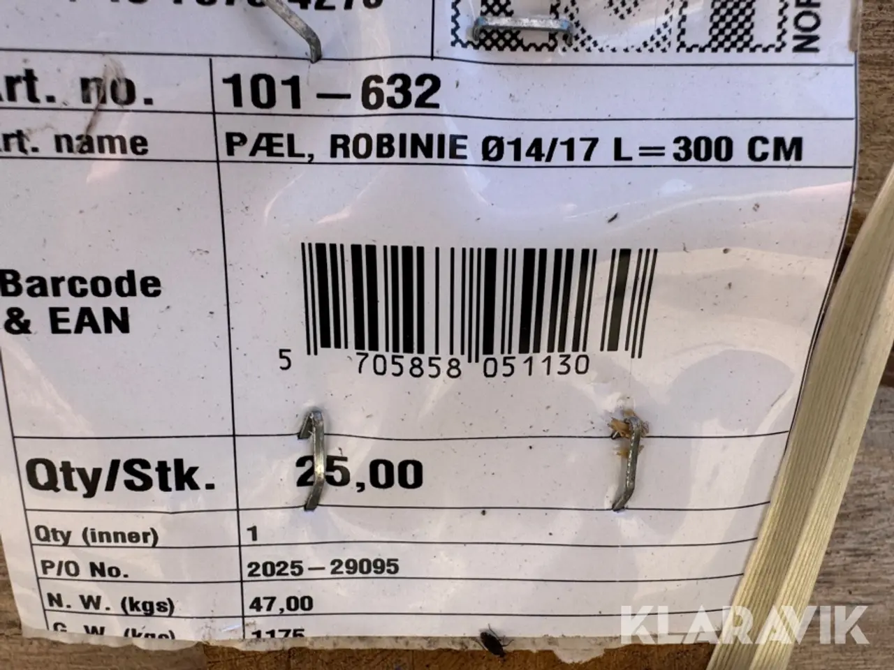 Billede 6 - Robiniepæle 100 Styk