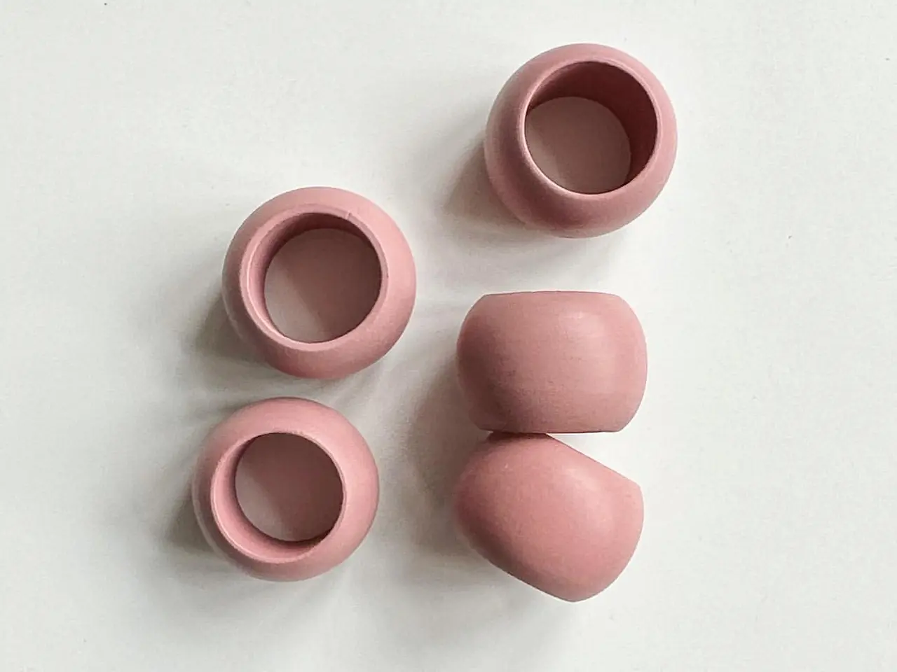 Billede 4 - Servietringe, gammelrosa, 5 stk samlet