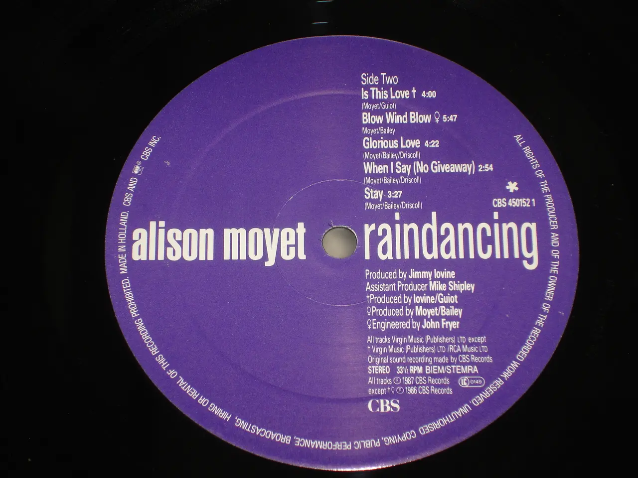 Billede 5 - (Sender gerne) Alison Moyet – Raindancing (Yazoo)